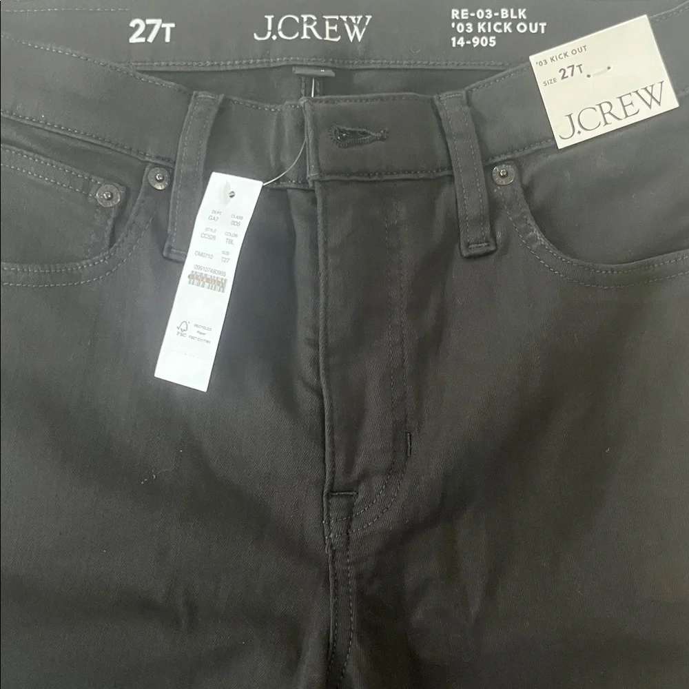 NWT J Crew Tall mid-rise kickout jean